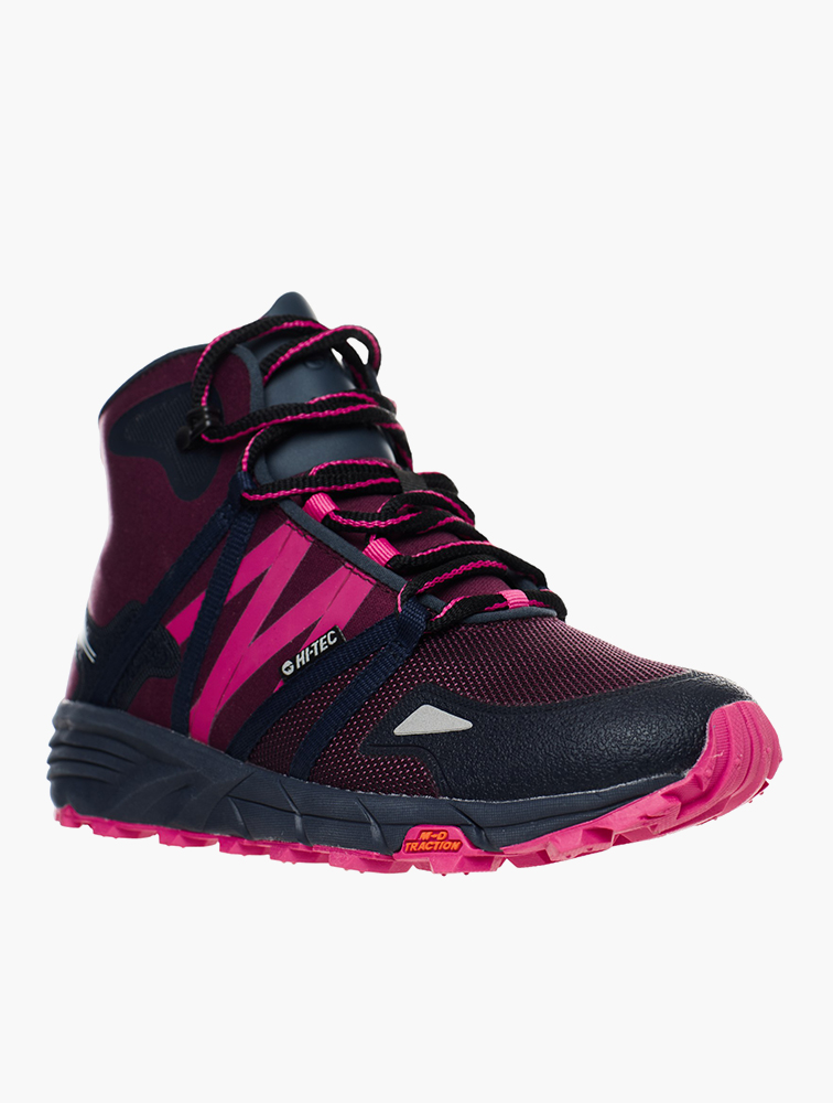 MyRunway | Shop Hi-Tec Black & Purple V-Lite Shift Boots for Women